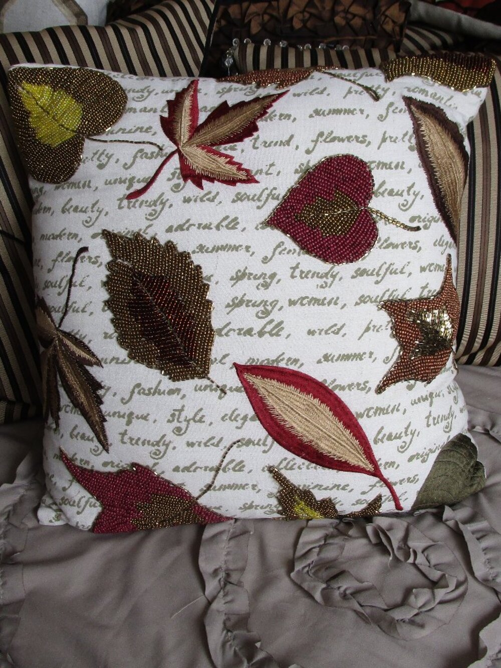 large luxury throw pillow